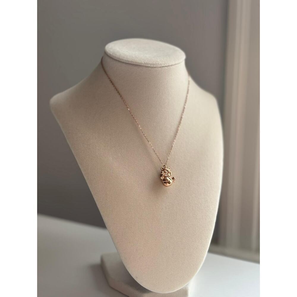 Rose Gold Lucky  Necklace Stainless Steel Cute Pendant Dainty Gift - Picture 5 of 7